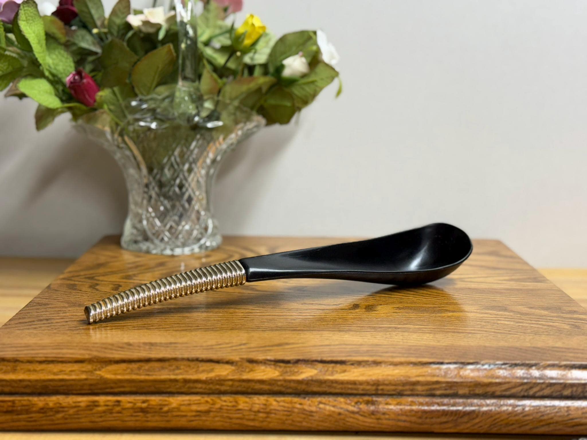 Styson Art Products Black Plastic Salad Serving Spoon- 1956